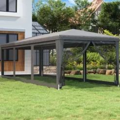 Tente de réception avec parois moustiquaires