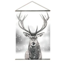 Toile murale imprimée cerf style arty