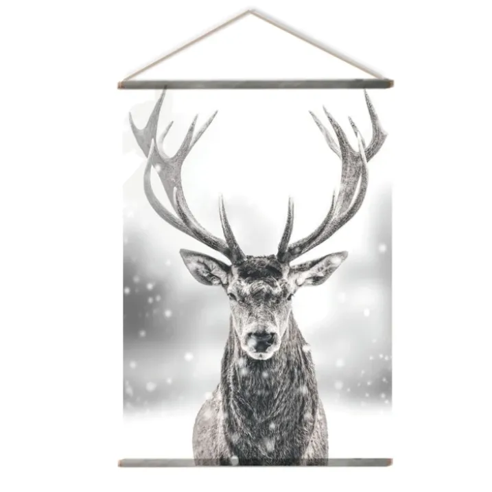 Toile murale imprimée cerf style arty