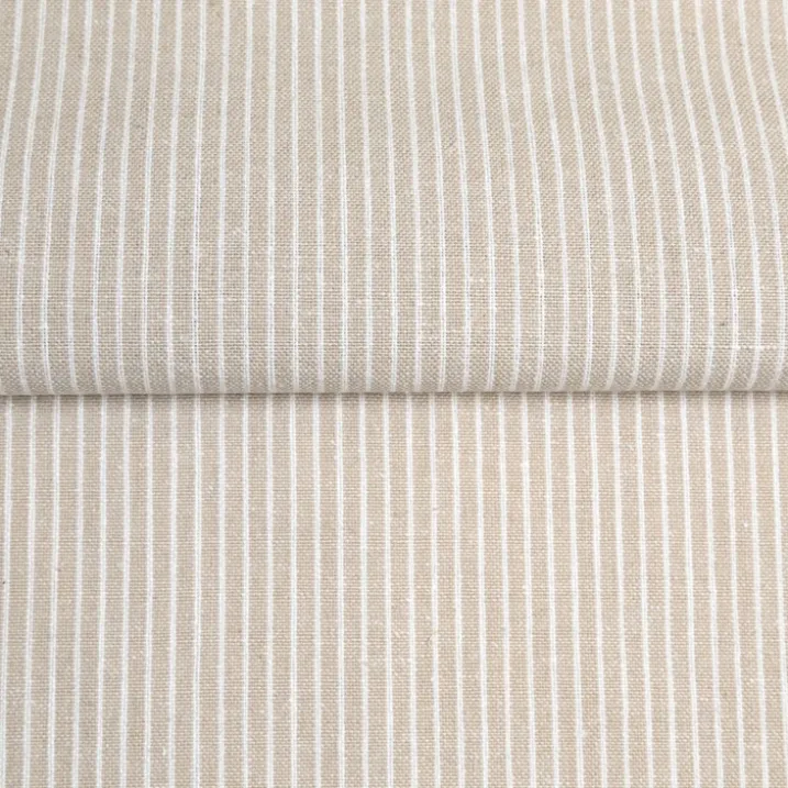 Torchon de cuisine en coton à fines rayures tissées