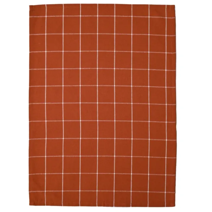 Torchon de cuisine en coton à motif carreaux