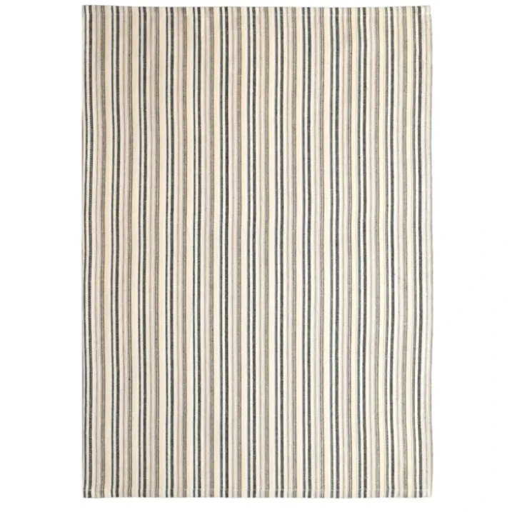 Torchon de cuisine rayures fines en coton