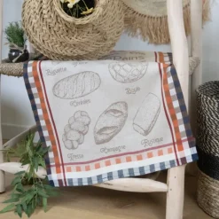 Torchon en coton pains tradition française