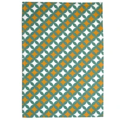Torchons de cuisine motifs graphiques en coton