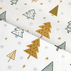 Torchons de cuisine motifs sapins en coton