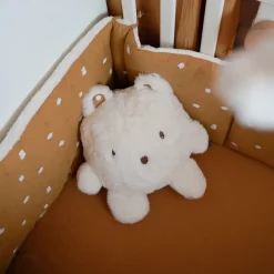 Tour de lit rembourré en jersey jacquard effet maille
