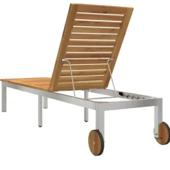 Transat de jardin en bois