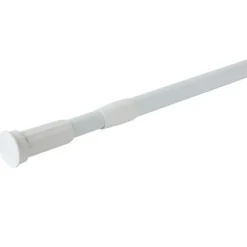 Tringle de douche blanche sans perçage