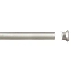 Tube tringle argent mat 2 m x 28 mm