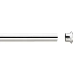 Tube tringle argent 1,5 m x 28 mm