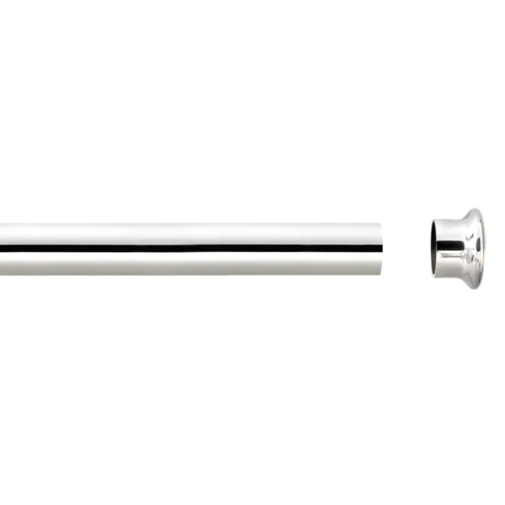 Tube tringle argent 1,5 m x 28 mm