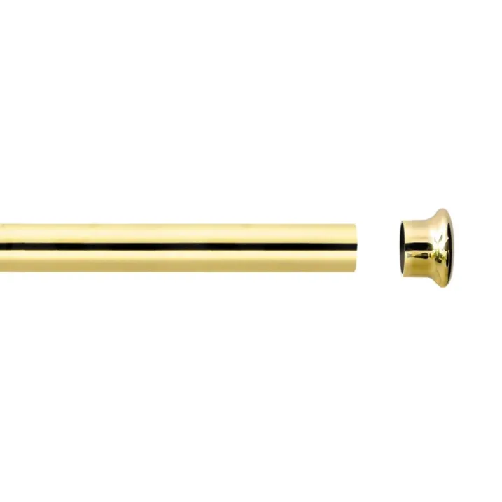 Tube tringle doré 2 m x 28 mm