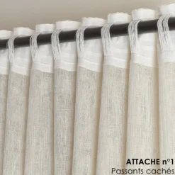 Voilage accroche 3-en-1avec volant LUZ