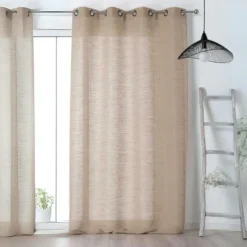 Voilage Aérien en toile de jute