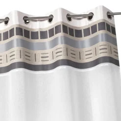 Voilage avec parement haut design