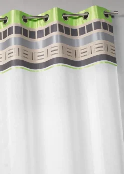 Voilage avec parement haut design