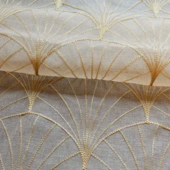 Voilage brodé style art déco