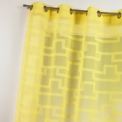 Voilage coloré flash motifs ton sur ton