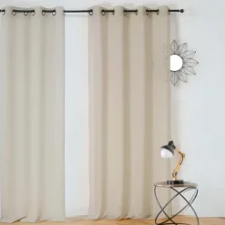 Voilage à effet de rayures