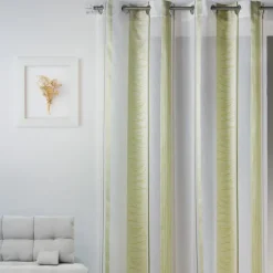 Voilage en organza à rayures verticales à motif