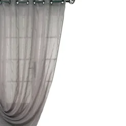 Voilage à fines rayures verticales brillantes