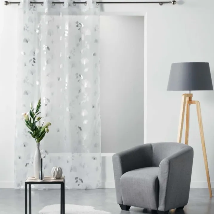 Voilage Ginko argent