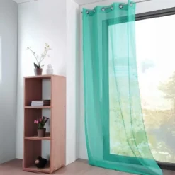 Voilage grande largeur effet lin