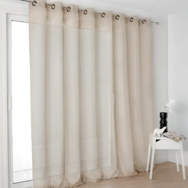 Voilage grande largeur semi-transparent