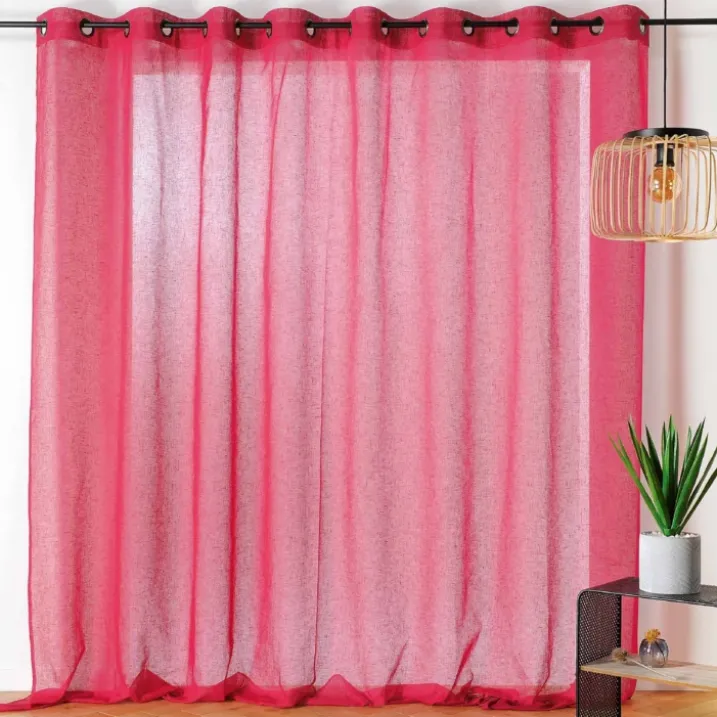 Voilage grande largeur semi-transparent
