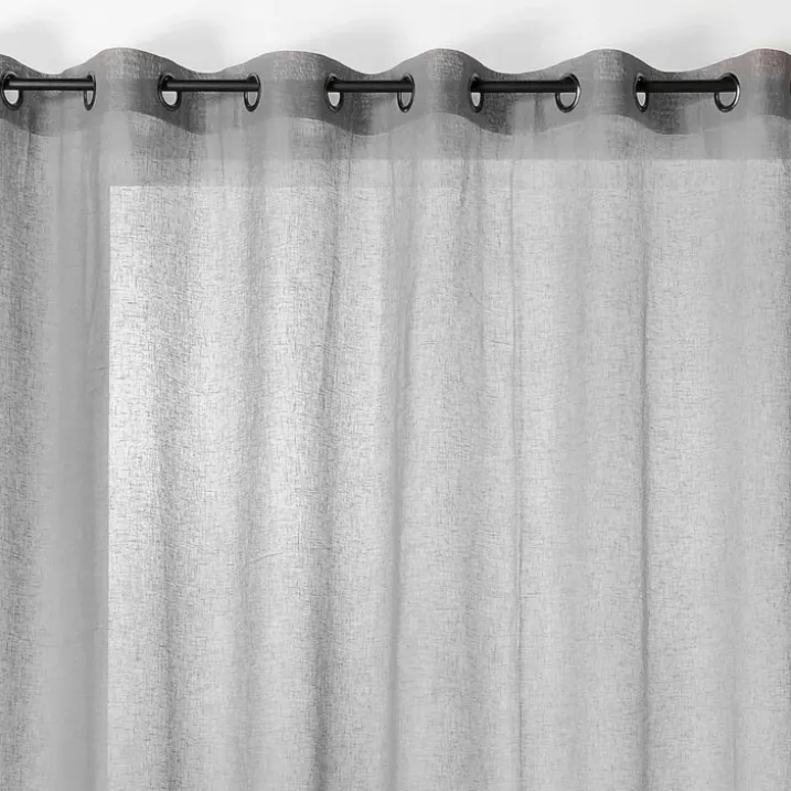 Voilage grande largeur semi-transparent