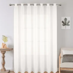 Voilage grande largeur uni en polyester