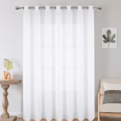Voilage grande largeur uni en polyester
