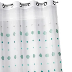 Voilage jacquard imprimés hexagonaux