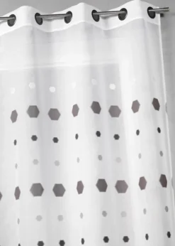 Voilage jacquard imprimés hexagonaux