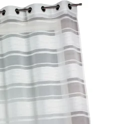 Voilage jacquard à rayures horizontales