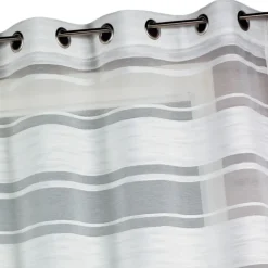 Voilage jacquard à rayures horizontales