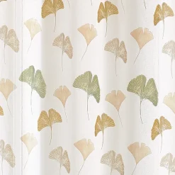 Voilage léger imprimé motif ginkgo