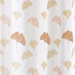 Voilage léger imprimé motif ginkgo