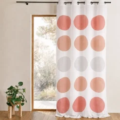 Voilage à motif de gros pois