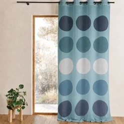 Voilage à motif de gros pois