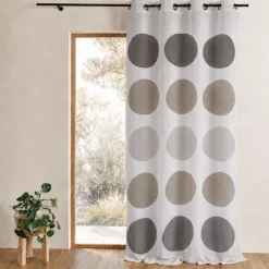 Voilage à motif de gros pois