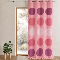 Voilage à motif de gros pois