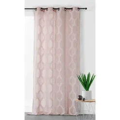 Voilage à motifs géométriques verticaux