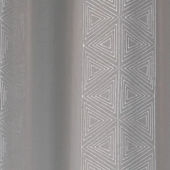 Voilage à motifs graphiques triangulaires