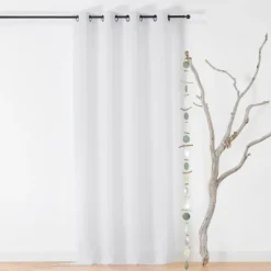 Voilage à Oeillets en Tissu Recyclé