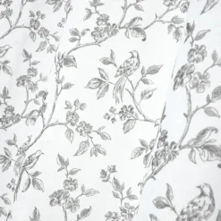 Voilage à oeillets imprimé floral