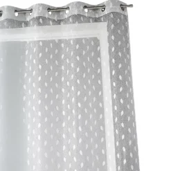 Voilage organza brodé à imprimés fantaisies