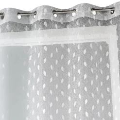 Voilage organza brodé à imprimés fantaisies