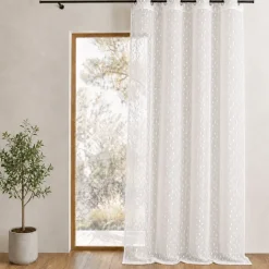 Voilage organza brodé à imprimés fantaisies