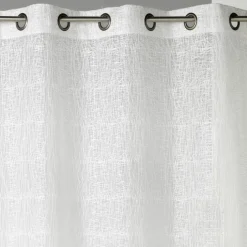 Voilage organza brodé prêt à poser
